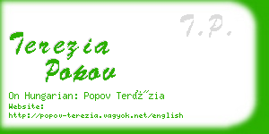 terezia popov business card